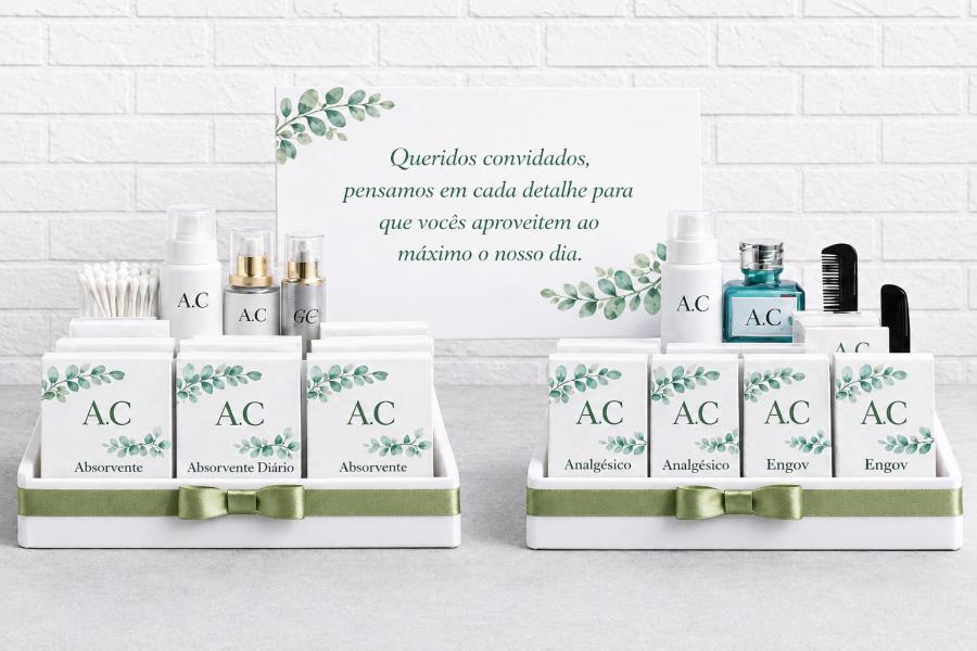Kit toalete com bandejas