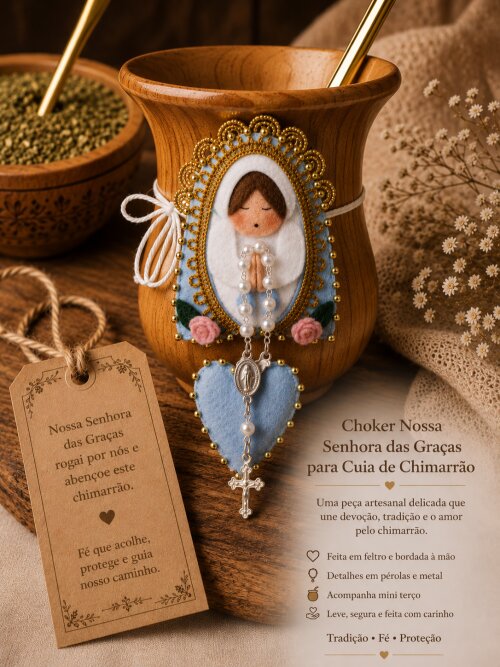 Choker artesanal para cuia
