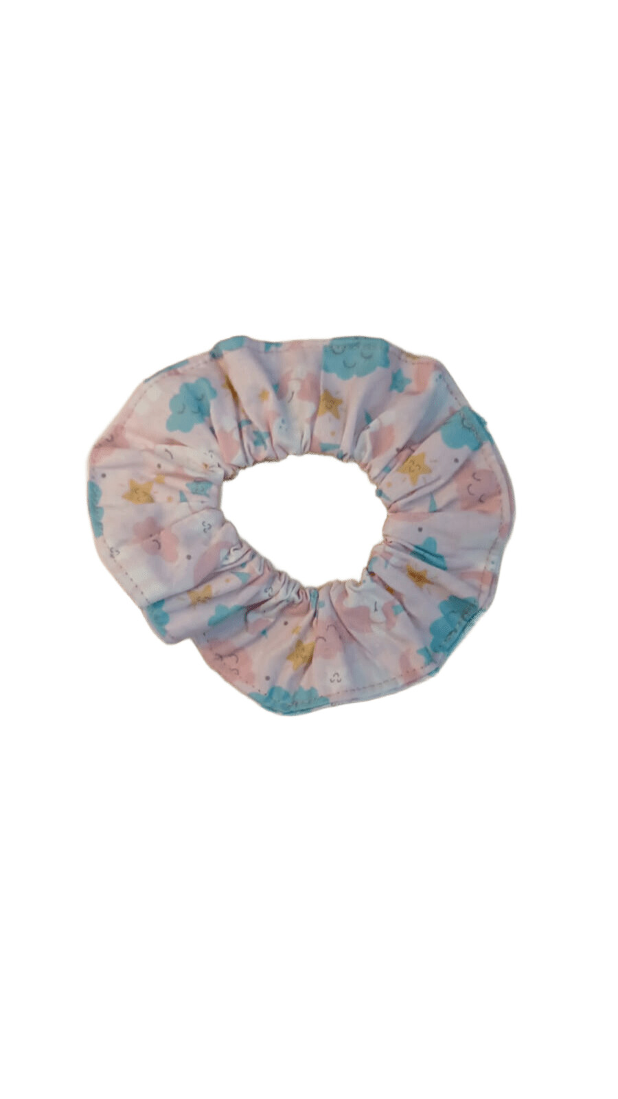 scrunchies infantil estrelas e unicórnios acessório para cabelo