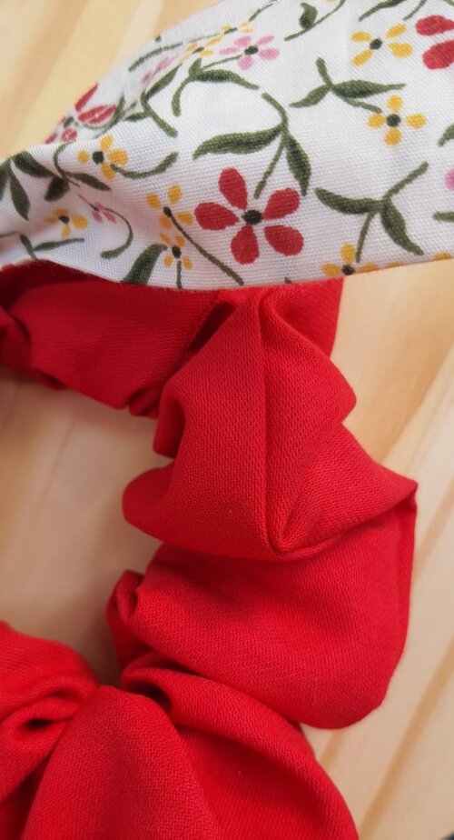 Fru-Fru Floral Scrunchie