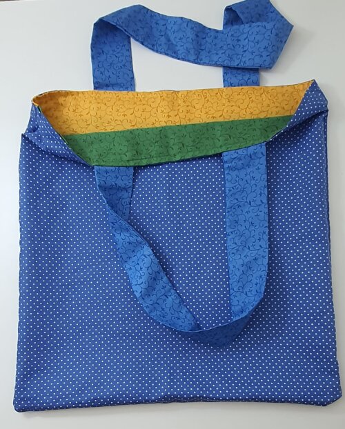 Bolsa Brasil dupla face tecido