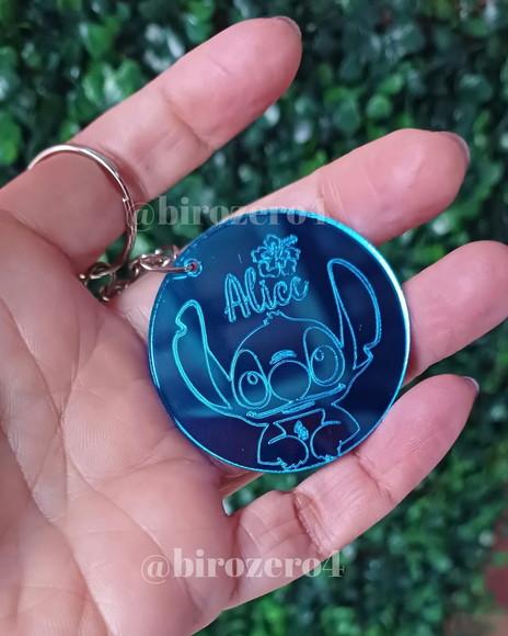 Chaveiro Personalizado Acrílico Espelhado