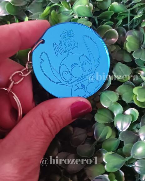 Chaveiro Personalizado Acrílico Espelhado