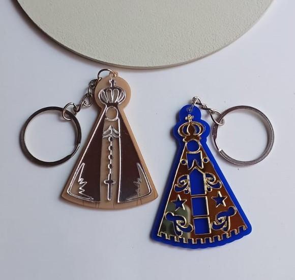 Chaveiro Nossa Senhora Aparecida Espelhado