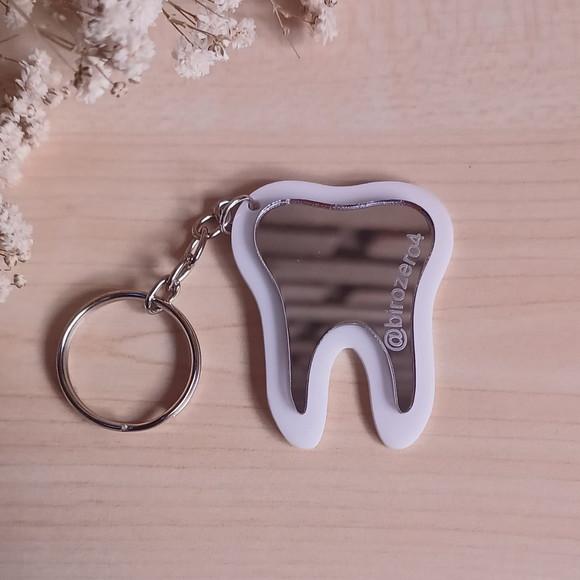 Chaveiro Espelho Dente/ Dentista Acrílico