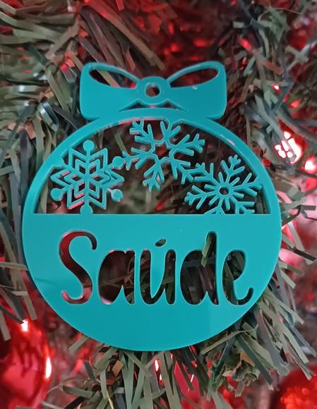 Kit 4 Bolas de Natal Personalizadas