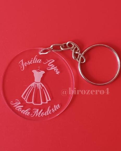 Chaveiro Acrílico Gravação Personalizada