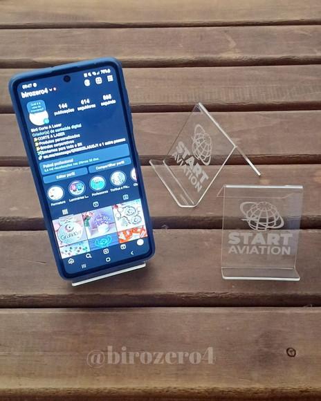 Suporte/ Porta Celular Personalizado Acrilico