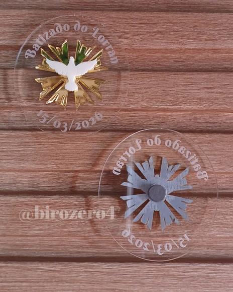 Lembrancinha Imã Personalizado Batizado Espírito Santo