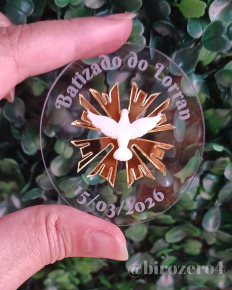 Lembrancinha Imã Personalizado Batizado Espírito Santo