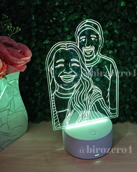 Luminária de Led Personalizada Casal