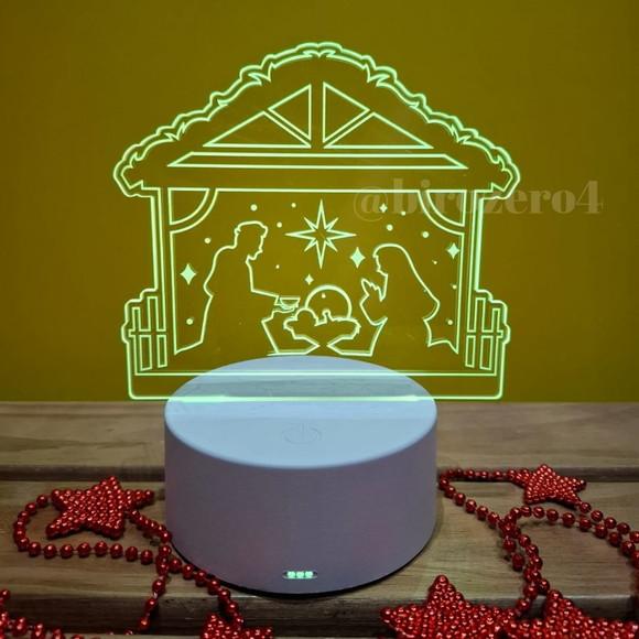 Luminária de Led Presépio 07 Cores de Luz