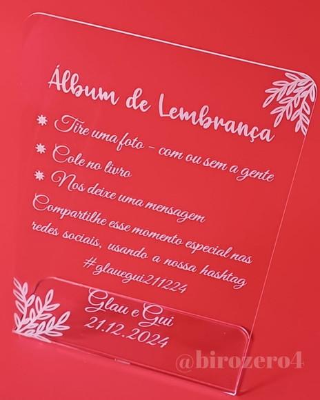 Placa Display Homenagem Personalizada Casamento Eventos