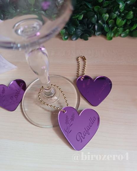 Tag Acrílico para Taça/ Drinks Personalizada