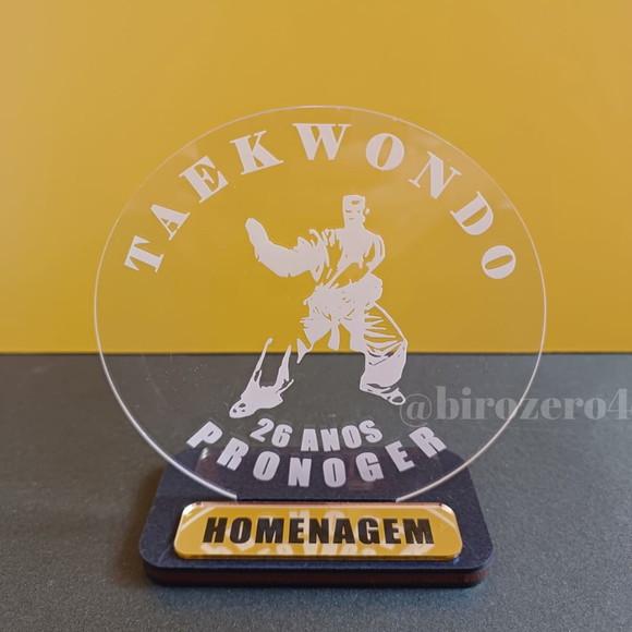 Troféu Homenagem Acrílico Personalizado