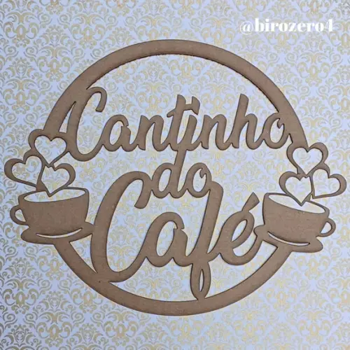 Cantinho do Café mdf Cru Arte Personalizada