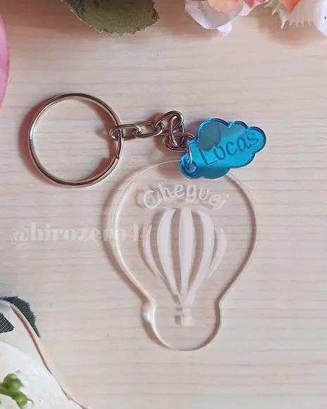 Chaveiro Acrílico com Pingente Balão