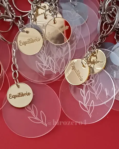 Chaveiro Acrílico Pingente Personalizado