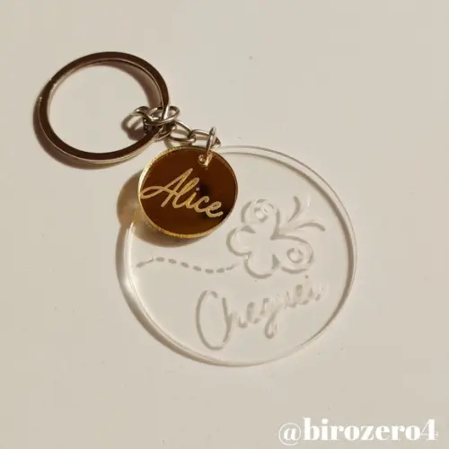 Chaveiro Personalizado Acrílico com Pingente
