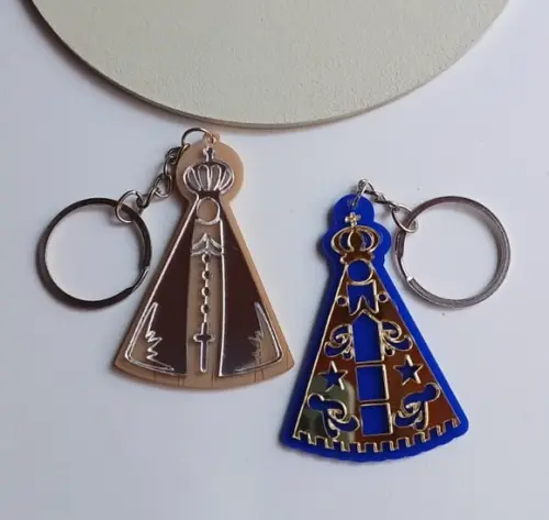 Chaveiro Nossa Senhora Aparecida Espelhado