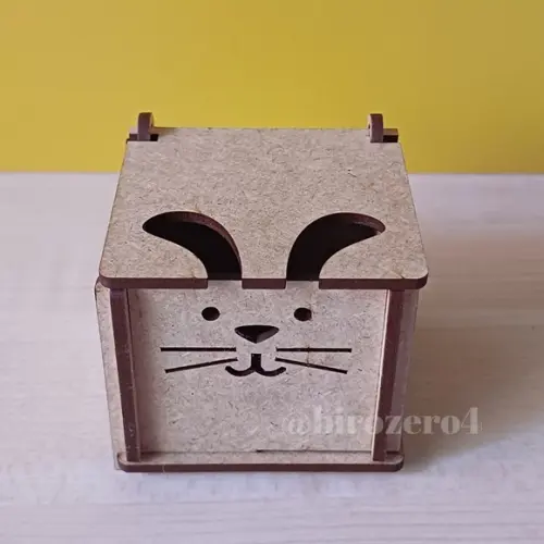 Kit 10 Unid Caixa Bombom Páscoa mdf Cru