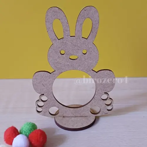 Kit 10 Unid Porta Bombom Páscoa Coelho mdf