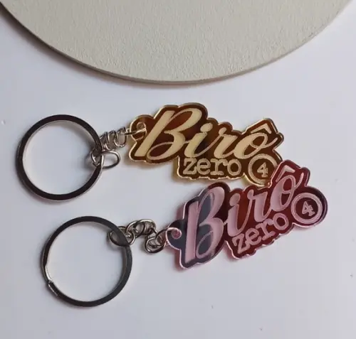 Kit 20 Unid Chaveiros Personalizados Espelhados