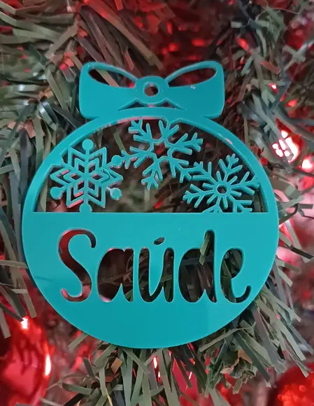 Kit 4 Bolas de Natal Personalizadas