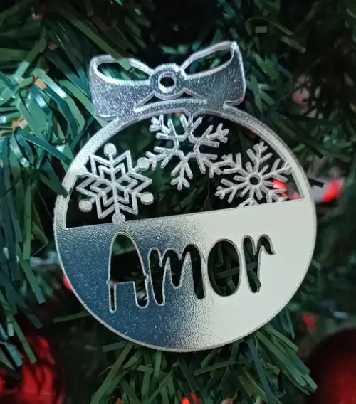 Kit 4 Bolas de Natal Personalizadas