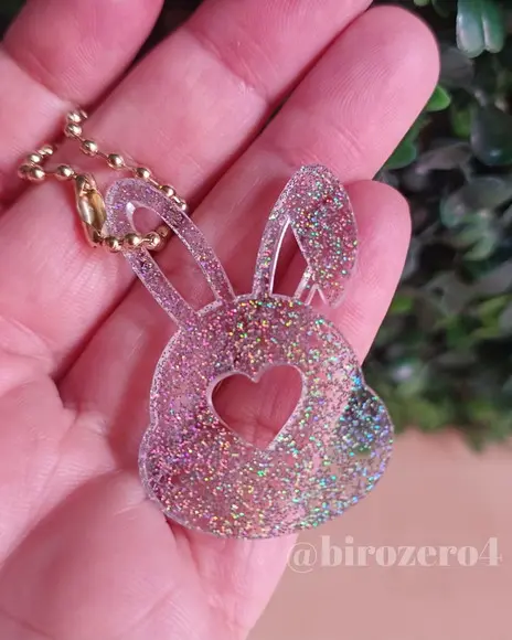 Kit com 10 Tags Acrílico Páscoa Coelhinho