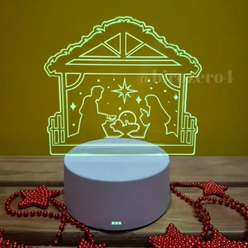 Luminária de Led Presépio 07 Cores de Luz