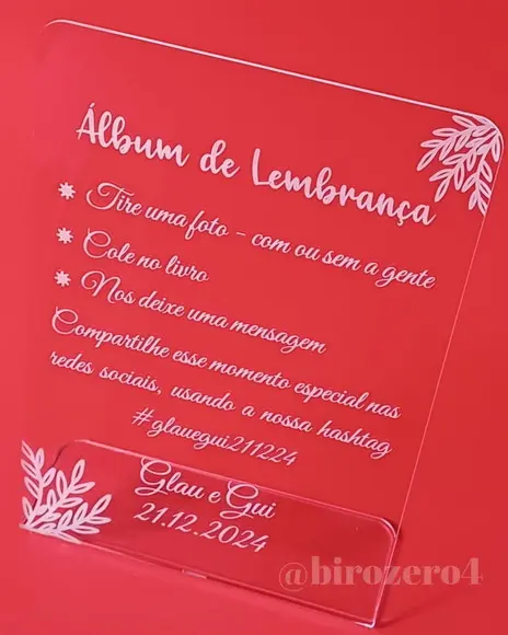 Placa Display Homenagem Personalizada Casamento Eventos