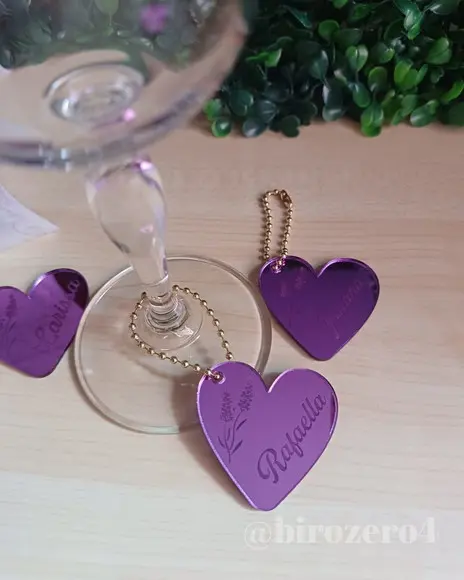 Tag Acrílico para Taça/ Drinks Personalizada