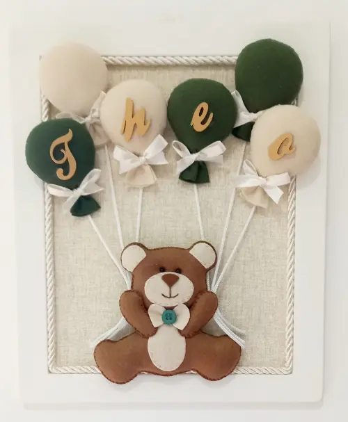 Porta Maternidade em feltro personalizado