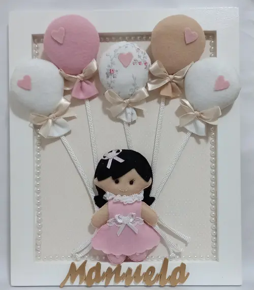 Porta de maternidade personalizado menina - Cópia