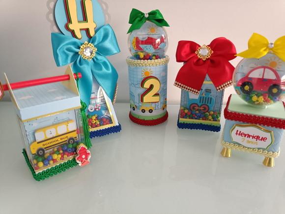 Kit Festa Meios de Transportes Luxo 30 Peças
