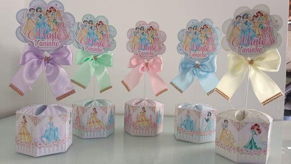 Centro de Mesa Princesas Candy Color
