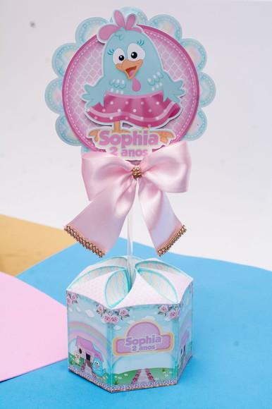 Centro de Mesa Galinha Pintadinha Candy