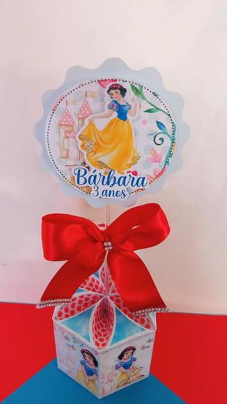 Centro De Mesa Branca De Neve