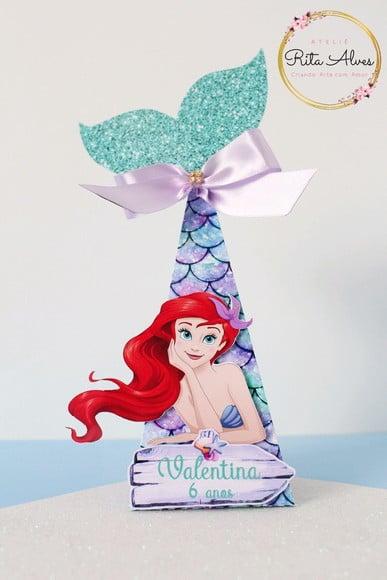 Caixa Pirâmide Ariel/pequena Sereia