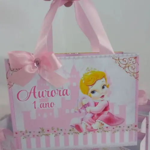 Sacolinha Personalizada Princesa Aurora Baby
