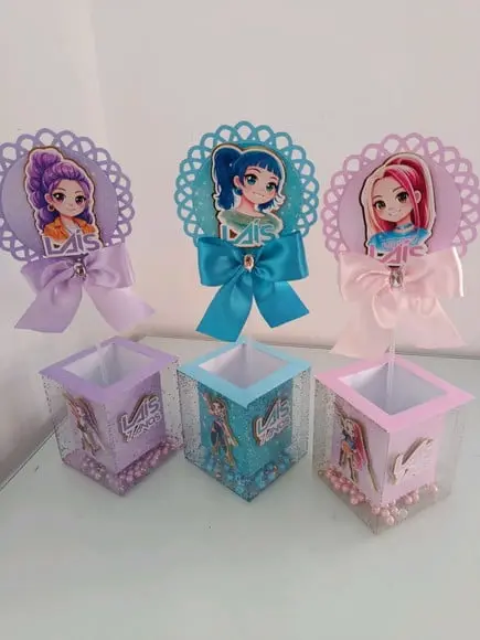 Centro de Mesa Guerreiras do K-pop Huntrix Cute