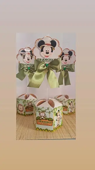 Centro de Mesa Safari do Mickey