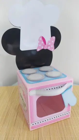 Centro de Mesa Minnie Confeitaria