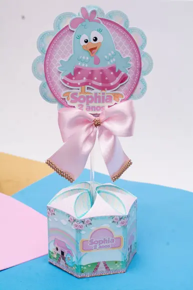 Centro de Mesa Galinha Pintadinha Candy