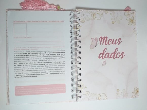 Caderneta de Saúde e Cartão Sus- Floral Borboleta