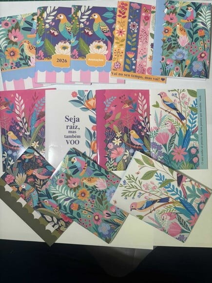 Caderno Brochura A6 Pássaros