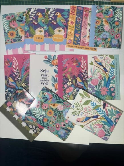 Caderno Brochura A6 Pássaros