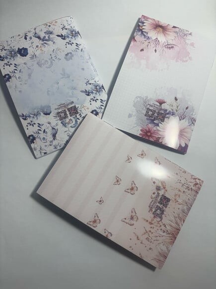 Caderno Brochura Mine -floral