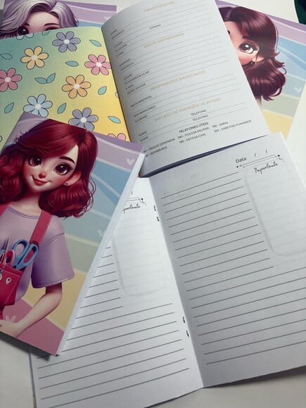 Caderno Brochura Mine -meninas